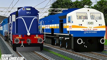 Saharsa - Amritsar Jansadharan Express Loco Failed || SPJ WDM3A || MSTS Open Rails Journey Part 1