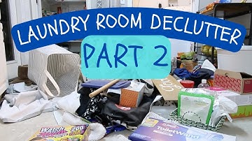 LAUNDRY ROOM DECLUTTER PART 2 || AT HOME WITH JILL