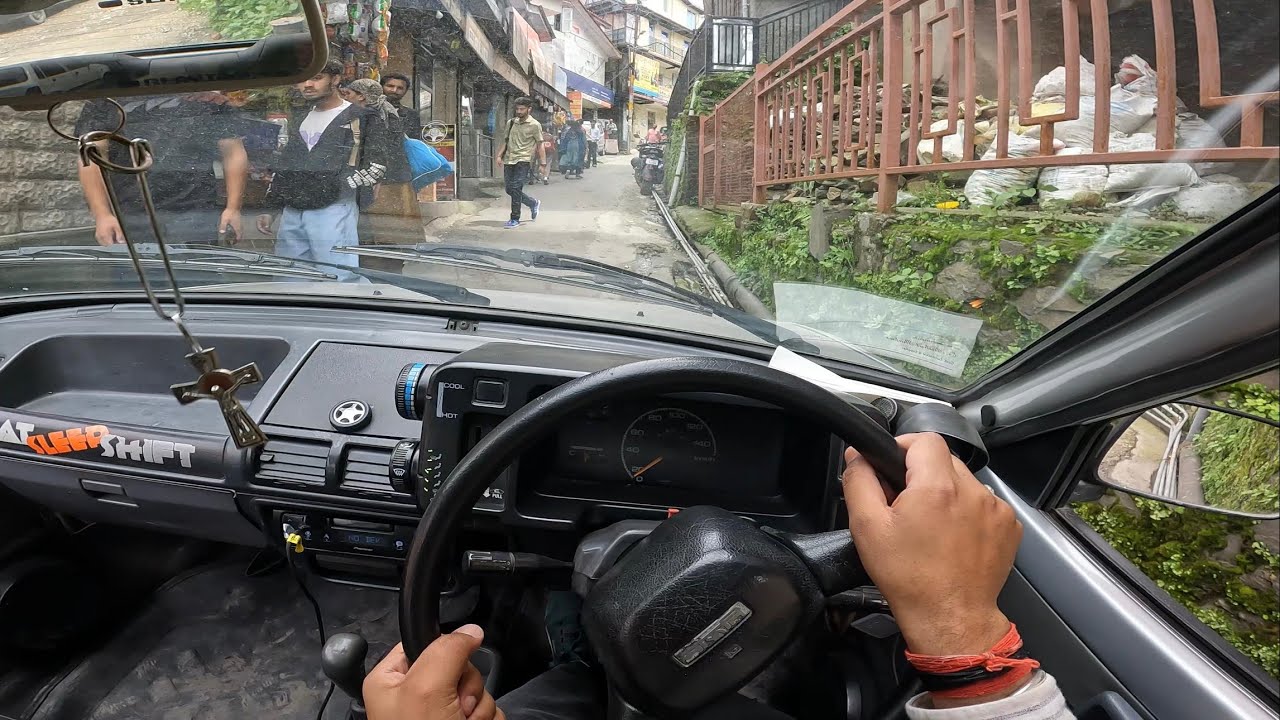 Exploring tight roads of Shimla. Tough roads for big cars. POV & footwork. Why are small cars best.
