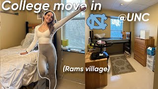 COLLEGE-MOVE IN DAY VLOG | UNC Sophomore in Rams Village, Spring Semester 2024