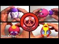 All mythic brawler collection (max, mortis, tara, gene) - brawlstars clay art