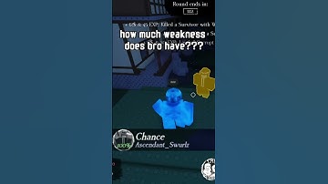 how much weakness did chance have??? (Forsaken) #forsaken #roblox
