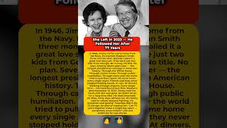 She Left in 2023 — He Followed Her After 77 Years #JimmyCarter #love #loyalty Net Worth