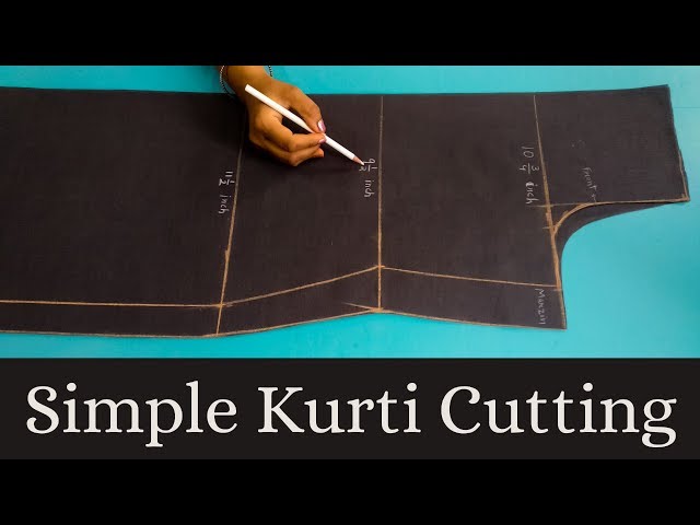 DIY : Very Simple Way to Convert Plain Fabric into Designer Kurti | Make  Designer Wear at Home - YouTube | Kurti designs, Fabric, Fabric painting