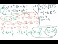 Solving Quadratic and Linear Systems