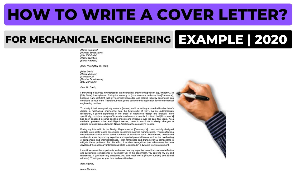 mechanical engineering cover letter uk