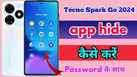 how to hide app in tecno spark go 2024, tecno spark go 2024 app hide kaise kare