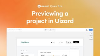 Previewing A Project In Uizard
