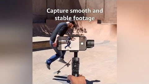 Amazon Basics Handheld Gimbal Stabiliser with 3-Axis Features & tripod, facial tracking,time lapse