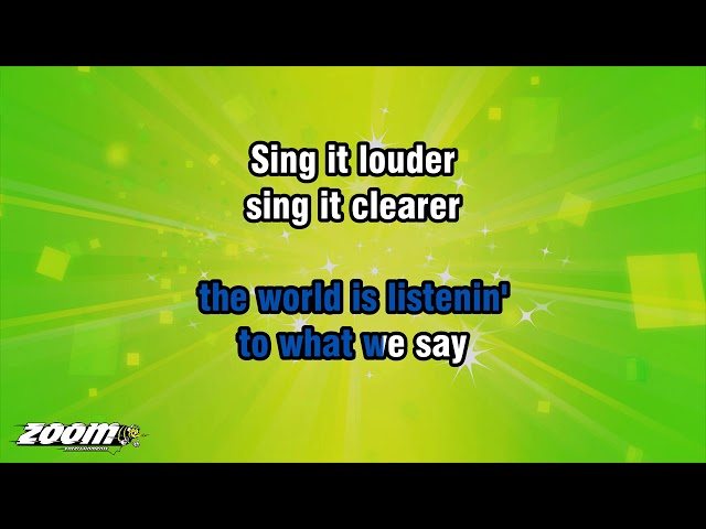 Gary Barlow And The Commonwealth Band - Sing - Karaoke Version from Zoom Karaoke class=