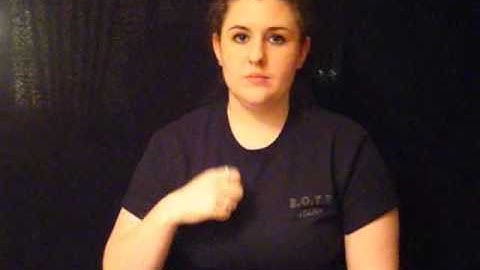 CSD 101 American Sign Language Expressive Video