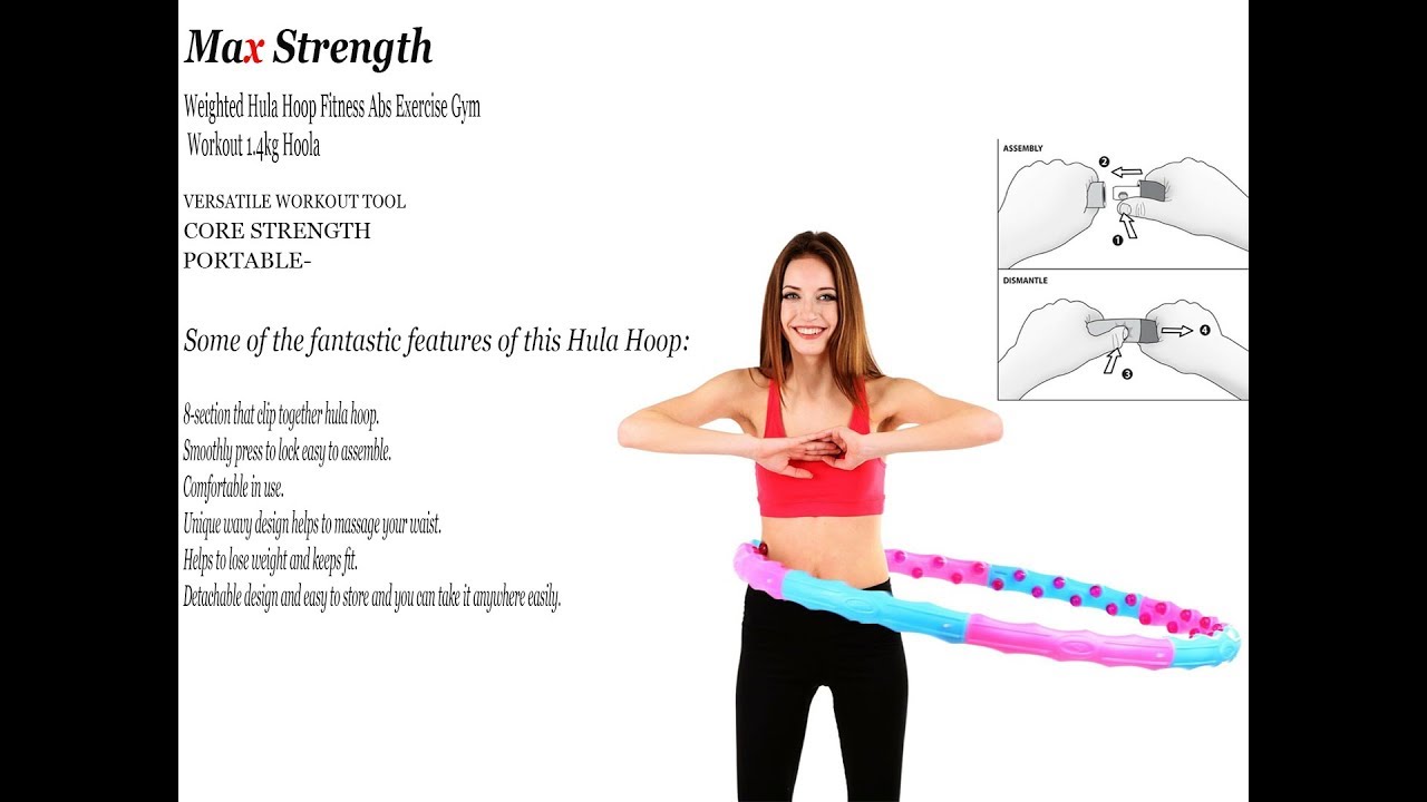 Tekin weighted hula hoop for exercise 
