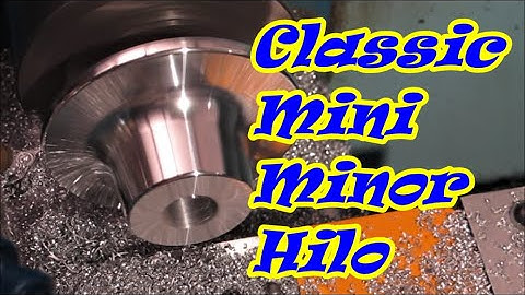 Hilos for Mini Minor suspension, drilled and tapped M20, bored and profiled in small cnc lathe