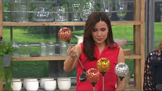 Set of 3 Shimmering Solar Stakes by Evergreen on QVC