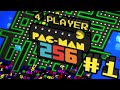 Pac-Man 256 - #1 - Wakka Wakka (4 Player Gameplay)