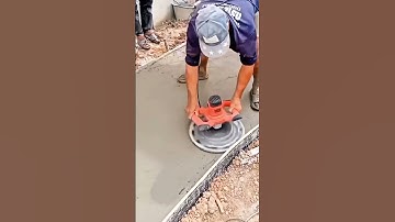 Concrete leveling process with handheld tools