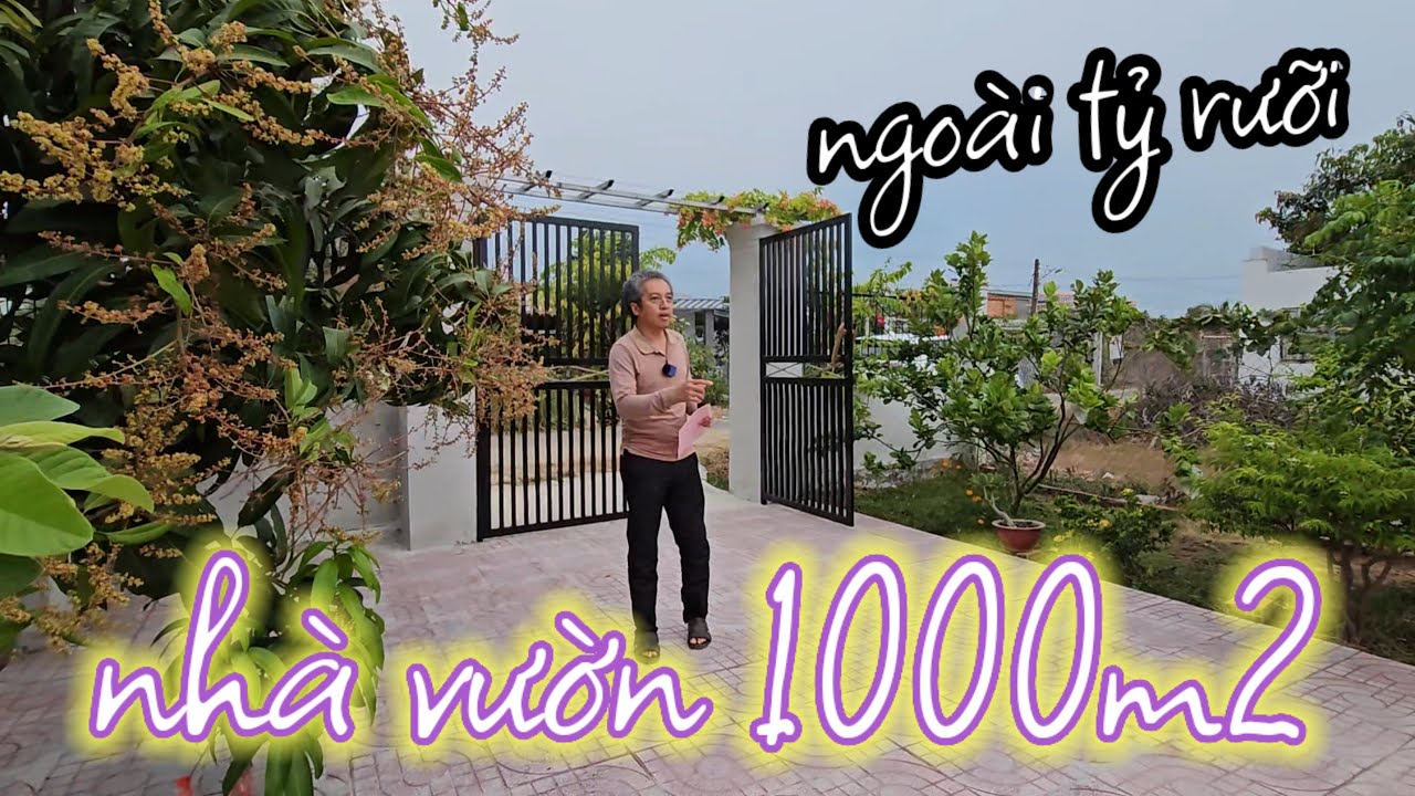 Hơn 20 loại cây ăn trái trong khu nhà vườn [ĐÃ BÁN] gần 1000m2 đường nhựa gần UB trường học Tây Ninh