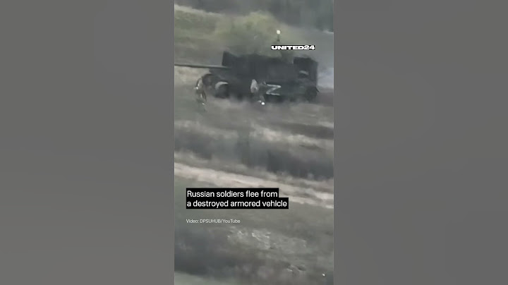 Russian Soldiers Flee From a Destroyed Armored Vehicle #warinukraine
