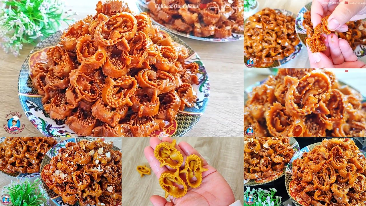 بنصف كيلو دقيق🌙💥خرجي كيلو ونصف شباكية الهمة والشان بدون لوز هشيشة مجعبة وشاربة العسل بأسهل تشبيكة