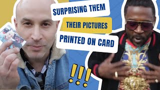 Surprising people with their pictures printed in their wallets - Street Magic