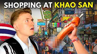 Crazy Market Spree in Bangkok, Thailand 🇹🇭 (Khao San Road)
