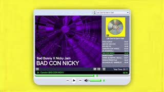 Video thumbnail of "BAD BUNNY x NICKY JAM - BAD CON NICKY | LAS QUE NO IBAN A SALIR (Audio Oficial)"