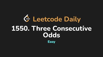 1550. Three Consecutive Odds | Leetcode Daily - Python