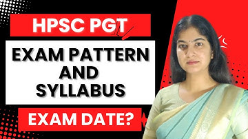 HPSC PGT exam pattern | hpsc exam date and syllabus|  PGT chemistry preparation