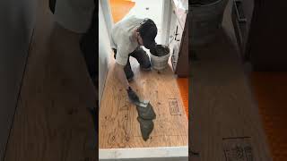 How to install schluter ditra #diy #works #asmr #construction #tiles #home #satisfying