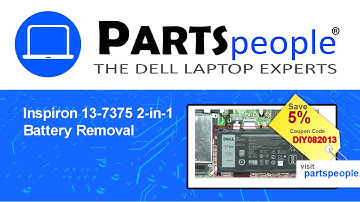 Dell Inspiron 13-7375 2-in-1 (P69G002) Battery How-To Video Tutorial