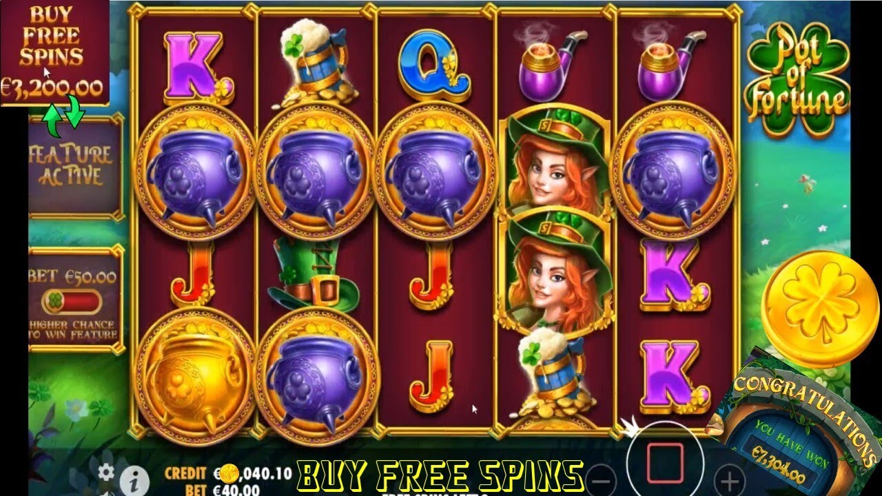 🍀💰🍀 Slot POT OF FORTUNE 🍀💰🍀 Achat du BONUS FREE SPINS @ €3200 🍀💰🍀 - YouTube