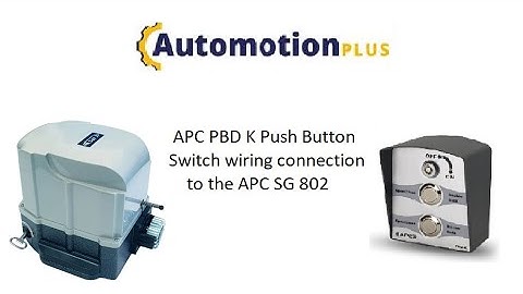 PBD-K Push Button Switch wiring connection for SG802