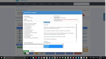 Send quote / proposal to customer