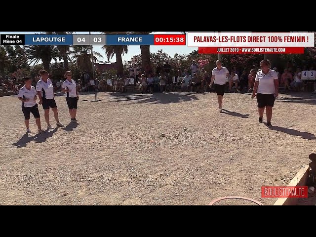 Miniature : LAPOUTGE vs FRANCE : Très belle finale de l'international à pétanque de Palavas 2019