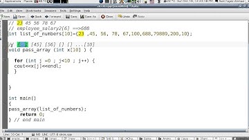 برمجة ++C الدرس 17: تمرير مصفوفة الى داخل الدالة .Passing Arrays as arguments