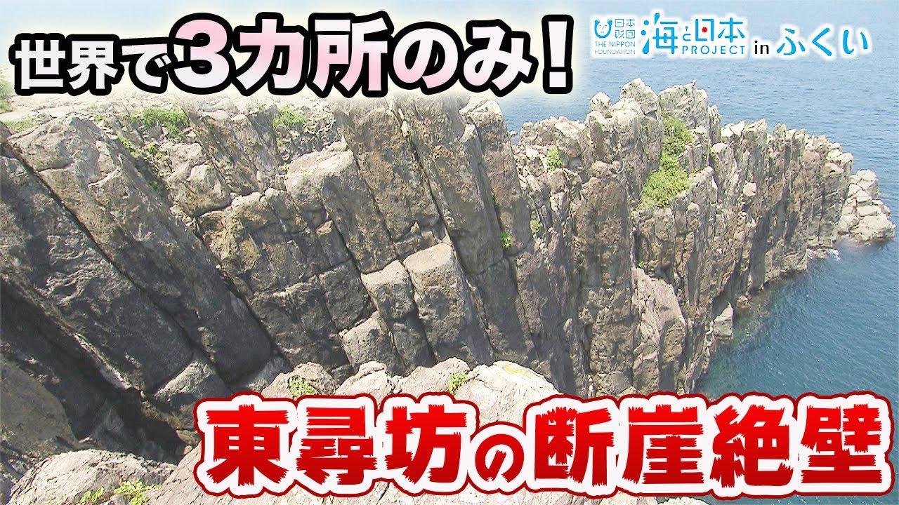 世界で３カ所のみ 東尋坊の断崖絶壁 日本財団 海と日本project In ふくい 21 15 Youtube