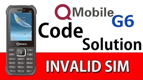 Q Mobile g6 G5 Invalid Sim Solved with Code Original imei Rebuild