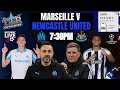 Marseille vs Newcastle United | Live Match Updates