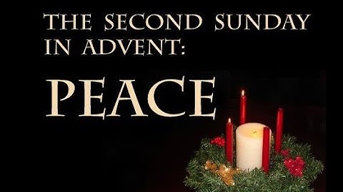 2ND SUNDAY OF ADVENT, YEAR C