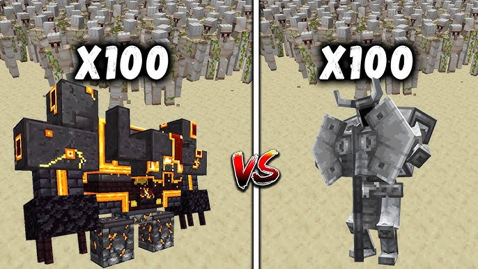 ENDER GOLEM vs All mobs in Minecraft x100 - Ender Golem vs every mob 1v100  