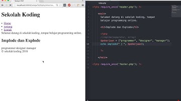 3 implode dan explode
