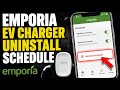 How to uninstall Emporia EV charger schedule settings - Detailed Guide