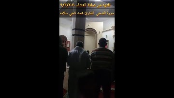 تلاوه  القارئ محمد ناجي سلامه  من صلاة العشاء