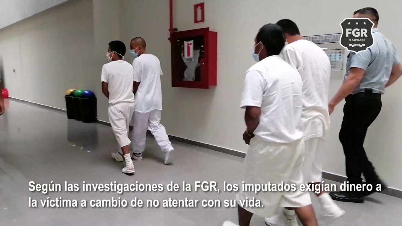 Pandilleros vinculados al delito de Extorsión Agravada enfrentaron la Vista Pública en el Tribunal..