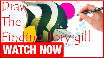 How To Draw The Finding dory gill - Learn To Draw - Art Space