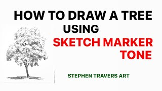 How To Draw A Tree Using Sketch Marker Tone