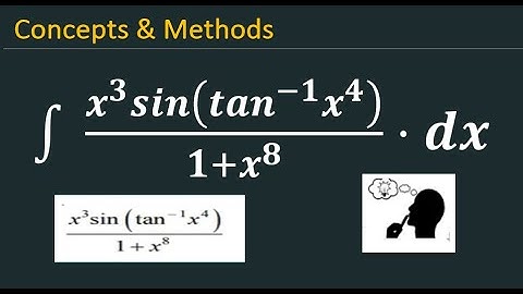 Integrate x^3sin(tan^-1(x^4)/(1+x^8)) dx || integrate the function `(x^3sin(tan^(- 1)x^4))/(1+x^8)`