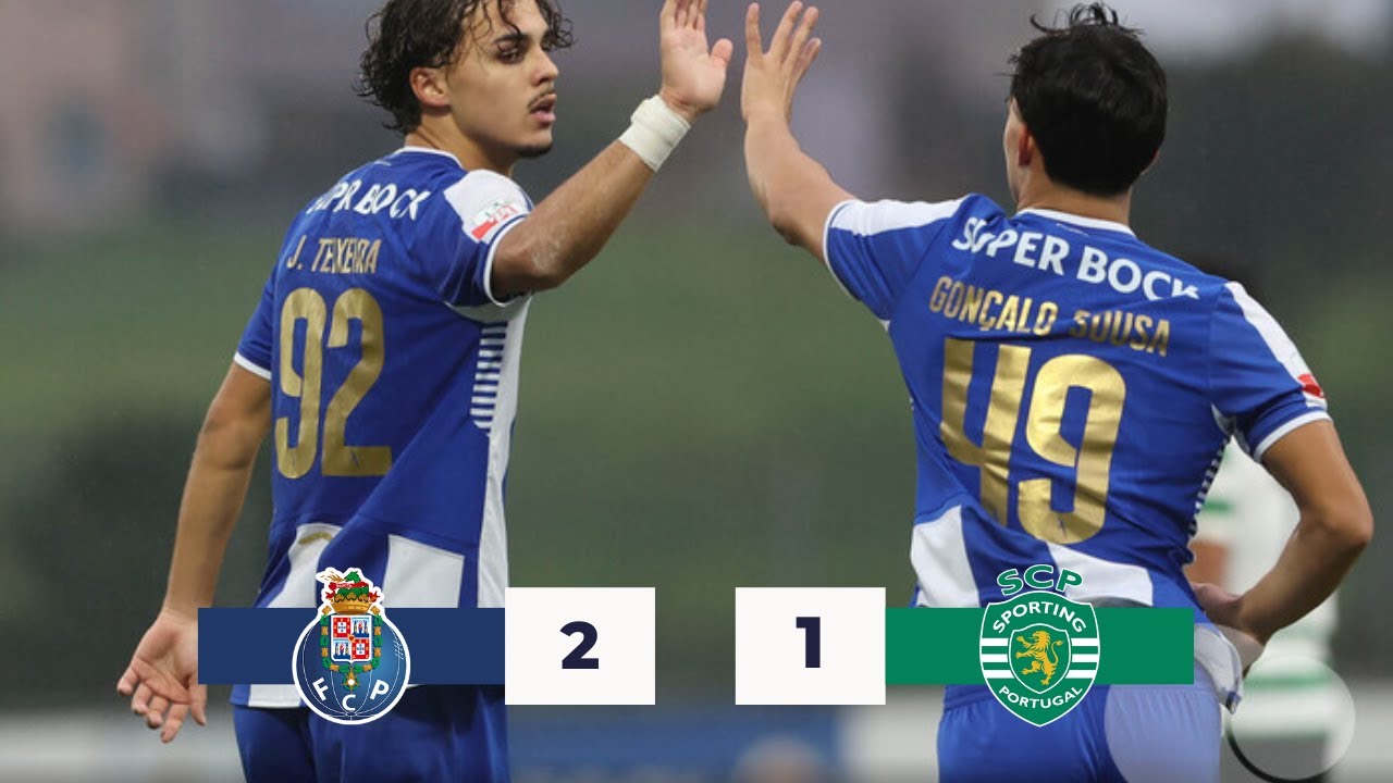 FC PORTO B 2 x 1 SPORTING B - RESUMO