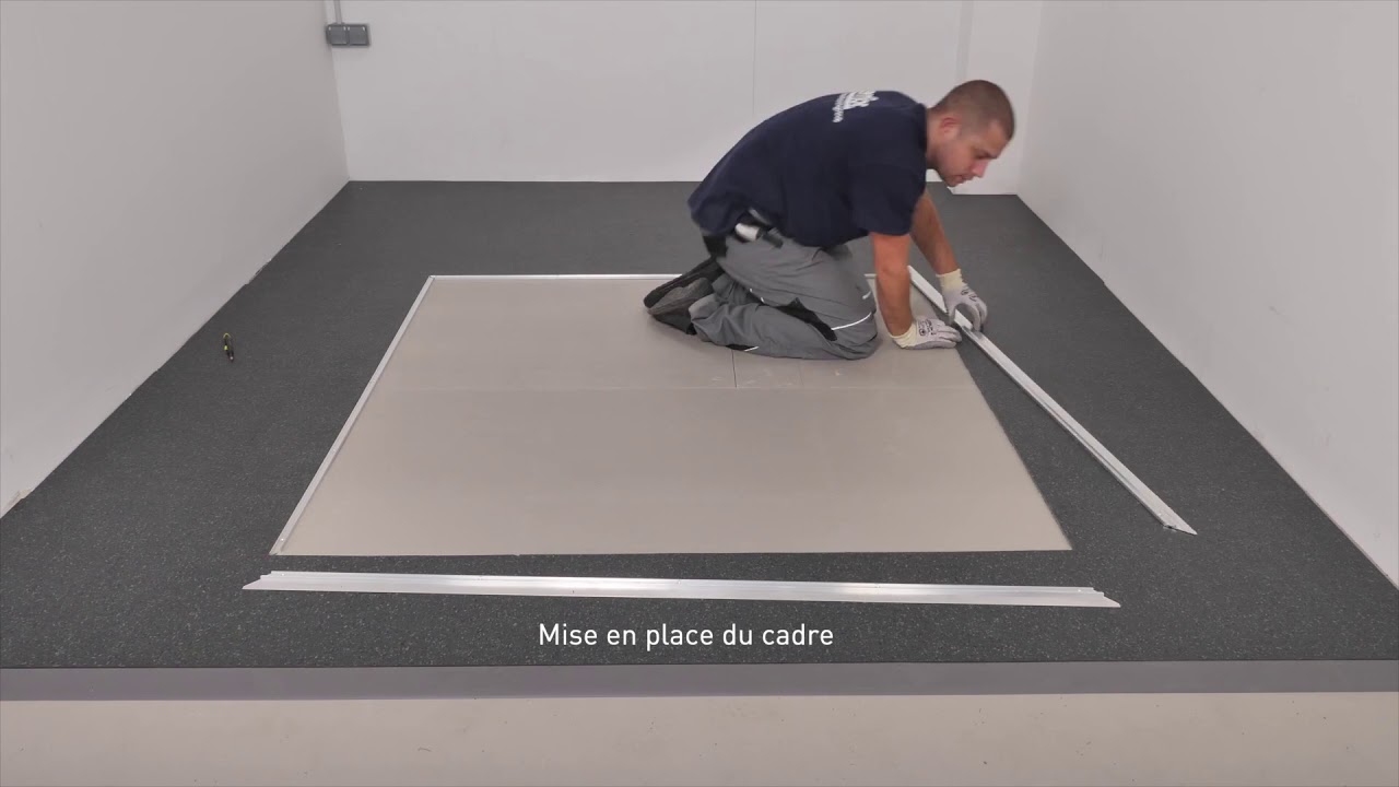 Kit Esplanade 9000 - Tapis entrée trafic mécanique - Principe de mise en oeuvre