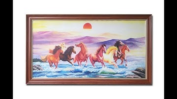 25 Mẫu Tranh Bát Mã - Tranh Mã Đáo Thành Công Đẹp